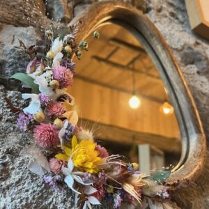 Miroir & motif floral "Wilma"