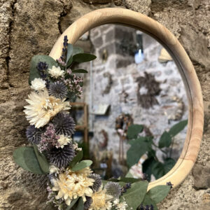 Miroir & motif floral "Wilma"
