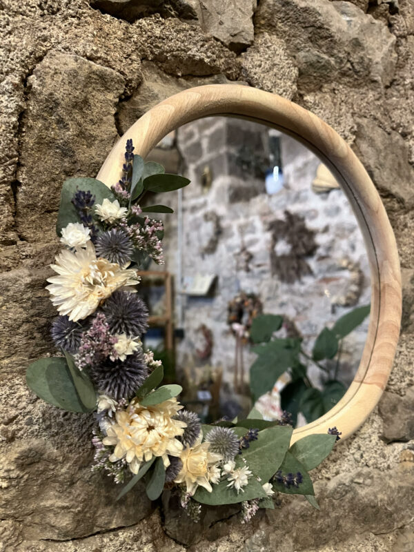 Miroir & motif floral "Wilma"