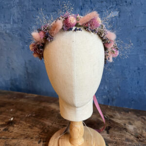 Couronne de tête en fleurs séchées "Olympia"