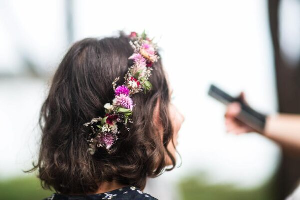 Couronne de tête en fleurs séchées "Olympia" – Image 3