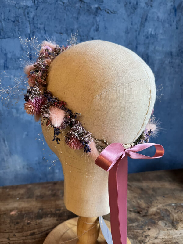 Couronne de tête en fleurs séchées "Olympia" – Image 4