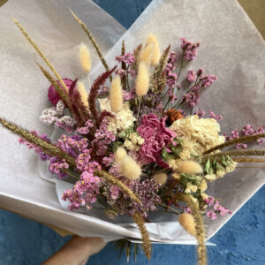 Bouquet de fleurs séchées "Violette"