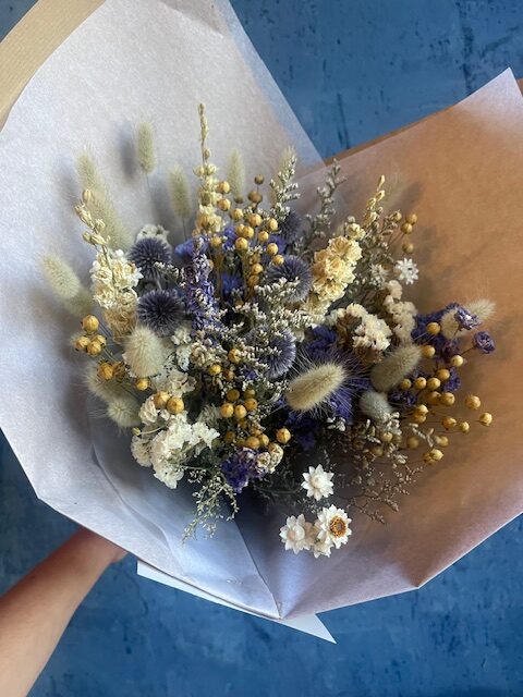 Bouquet de fleurs séchées "MARIN"