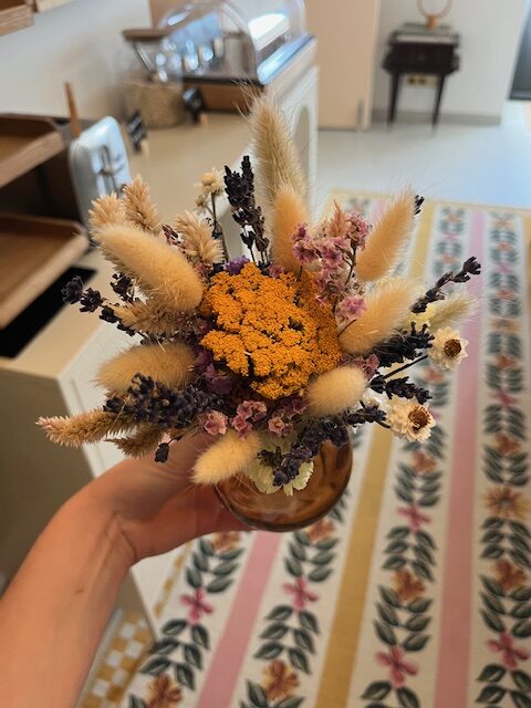 Fiole fleurie "Achilléa"