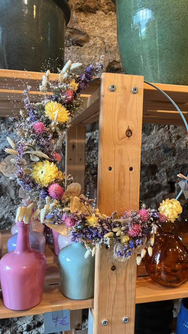 Couronne murale en fleurs séchées "Joséphine" – Image 4