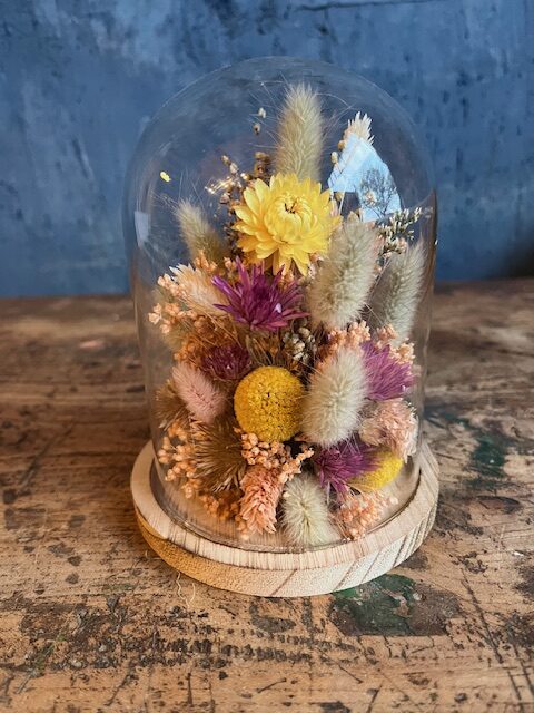 Cloche en fleurs séchées "Billie"