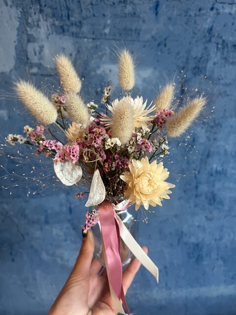 Fiole fleurie "Immortelle"